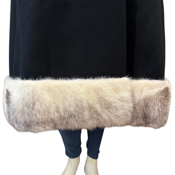 Vintage Fur Trimmed Wool Princess Coat - Picture 3 of 12